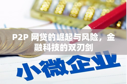 后壁P2P 网贷的崛起与风险，金融科技的双刃剑