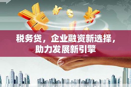 后壁税务贷，企业融资新选择，助力发展新引擎