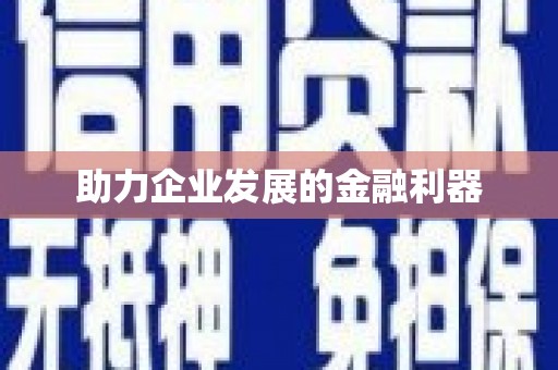 后壁助力企业发展的金融利器