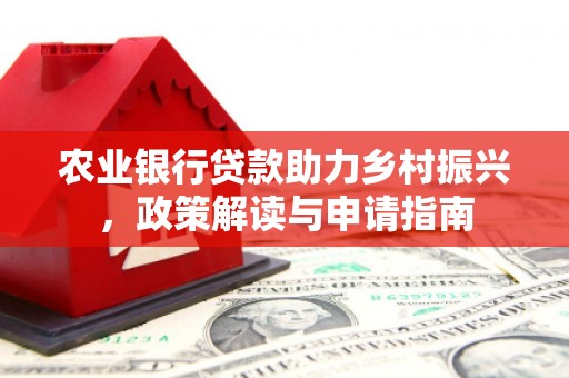 后壁农业银行贷款助力乡村振兴，政策解读与申请指南