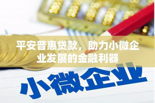 后壁平安普惠贷款，助力小微企业发展的金融利器