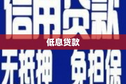 后壁低息贷款