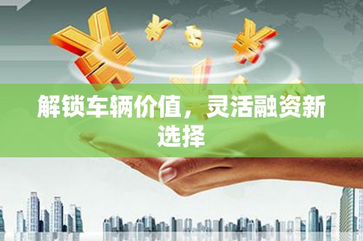 后壁解锁车辆价值，灵活融资新选择